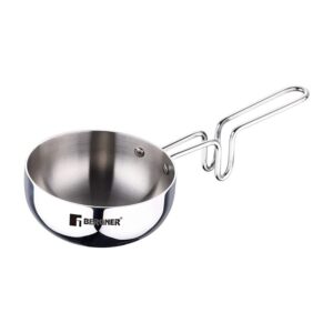 Steel & Aluminium utensils - Triply Stainless Steel Tadka Pan